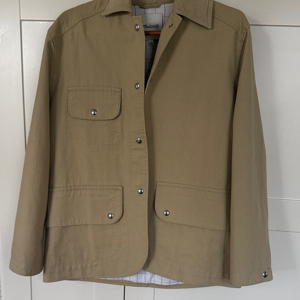 Tan Women's  barn jacket in canvas